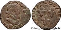 FRANCE Double tournois, type de Saint-Palais pour la Nava HENRY IV Saint-Palais 1593 (17mm, 1,66g, 3h) -
