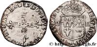 FRANCE Quart d'écu de Béarn LOUIS XIII Morlaàs 1612 (29,5mm, 8,80g, 7h) -