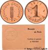 FRANCE Piéfort en Or de 1 centime Épi PIEFORTS Pessac 1977 (15mm, 7,5g, 6h) -