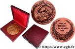 FRANCE Médaille, Offert par MYSTIC, le roi des appâts SOCIÉTÉS D'AGRICULTURE, HORTICULTURE, PÊCHE ET CHASSE 1956 (49mm, 57,66g, 12h) -