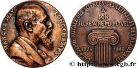 FRANCE Médaille, Marc de Selys Longchamps MÉDECINE VÉTÉRINAIRE - VÉTÉRINAIRES, ZOOLOGISTES ET ÉCOLES 1948 (74,5mm, 155,87g, 12h) -