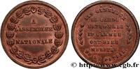 FRANCE Médaillette, à l’Assemblée Nationale DEUXIÈME RÉPUBLIQUE n.d. (25mm, 5,11g, 12h) -