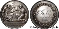 FRANCE Médaille de mariage, Evangile de St Mathieu AMOUR ET MARIAGE 1890 (30mm, 13,66g, 12h) -