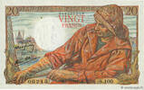 FRANCE 20 Francs PÊCHEUR FRANCE 20 Francs PÊCHEUR 1943 AU -