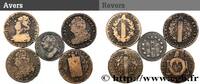 FRANCE Lot de cinq monnaies de la Révolution française LOTS s.l. n.d. (mm, 105,36g, 6h) -