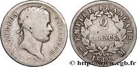 FRANCE 2 francs Napoléon Ier tête laurée, Empire français PREMIER EMPIRE / FIRST FRENCH EMPIRE Toulouse 1812 (27mm, 9,47g, 6h) -