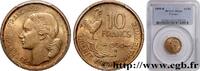 FRANCE 10 francs Guiraud IV REPUBLIC Beaumont-Le-Roger 1950 (20mm, 3g, 6h) -