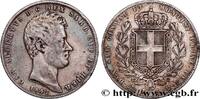 ITALY - KINGDOM OF SARDINIA - CHARLES-ALBERT 5 Lire ITALY - KINGDOM OF SARDINIA - CHARLES-ALBERT Gênes 1842 (37mm, 24,76g, 6h) -