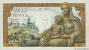 1000 Francs DÉESSE DÉMÉTER 1943 FRANKREICH FRANKREICH 1000 Francs DÉESSE DÉMÉTER 1943 fST fST
