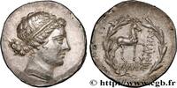 Hellenistic 2 (188 BC to 30 BC) Tétradrachme stéphanophore AIOLIS - CYME Éolide, Cymé, monétaire Kallias c. 160 AC. (31,5mm, 16,86g, 12h) -
