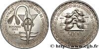 WEST AFRICAN STATES (BCEAO) 5000 Francs masque WEST AFRICAN STATES (BCEAO) Paris 1982 (37mm, 24,90g, 6h) -