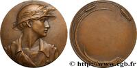 FRANCE Médaille, Buste casqué par Henri Dropsy TROISIÈME RÉPUBLIQUE n.d. (49,5mm, 46,67g, 12h) -