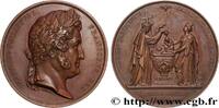 FRANCE Médaille, Baptême du Comte de Paris LOUIS-PHILIPPE Ier 1841 (56,5mm, 86,68g, 12h) -