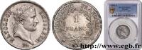 FRANCE 1 franc Napoléon Ier tête laurée, République franç PREMIER EMPIRE / FIRST FRENCH EMPIRE Paris 1808 (23mm, 5,03g, 6h) -