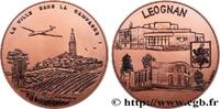 FRANCE Médaille, Leognan BORDELAIS - VILLES, ENTREPRISES ET VINS 33 - Leognan n.d. (81mm, 283,21g, 12h) -
