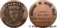 FRANCE Médaille, Hommage de la ville BORDELAIS - VILLES, ENTREPRISES ET VINS 33 - Le Verdon-sur-Mer 1982 (64,5mm, 149,79g, 12h) -