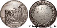 FRANCE Médaille de mariage AMOUR ET MARIAGE 1850 (41mm, 32,45g, 12h) -