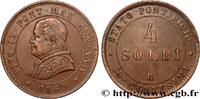 ITALY - PAPAL STATES - PIUS IX (Giovanni Maria Mas 4 Soldi (20 Centesimi) an XXIV ITALY - PAPAL STATES - PIUS IX (Giovanni Maria Mastai Ferretti) Rome 1869 (36mm, 20,03g, 6h) -