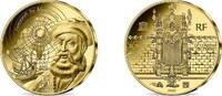 FRANCE BELLE EPREUVE 5 Euro (or) MAGELLAN - ART MANUELIN FRANCE Pessac - Monnaie de Paris 2021 (11mm, 0,5g, 12h) -