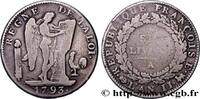FRANCE Six livres dit au génie THE CONVENTION Paris 1793 (38mm, 28,94g, 6h) -