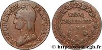 FRANCE Cinq centimes Dupré, grand module DIRECTOIRE Paris/Orléans 1799 (28mm, 9,44g, 6h) -