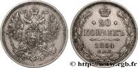 RUSSIA 20 Kopecks RUSSIA Saint-Petersbourg 1864 (22mm, 3,95g, 12h) -