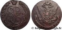 RUSSIA 5 Kopecks Catherine II RUSSIA Ekaterinbourg 1775 (40mm, 57,50g, 12h) -