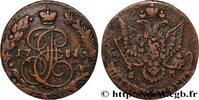 RUSSIA 5 Kopecks Catherine II RUSSIA Ekaterinbourg 1781 (40mm, 47,01g, 12h) -