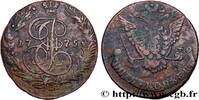 RUSSIA 5 Kopecks Catherine II RUSSIA Ekaterinbourg 1775 (42mm, 61,69g, 12h) -