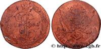 RUSSIA 5 Kopecks Catherine II RUSSIA Ekaterinbourg 1767 (41mm, 46,25g, 12h) -
