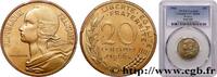 FRANCE 20 centimes Marianne V REPUBLIC Paris 1966 (23,5mm, g, 6h) -