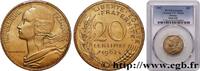 FRANCE 20 centimes Marianne V REPUBLIC Paris 1967 (23,5mm, 4g, 6h) -