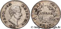FRANCE Quart (de franc) Napoléon Empereur, Calendrier rév PREMIER EMPIRE / FIRST FRENCH EMPIRE Paris 1805 (15mm, 1,24g, 6h) -