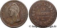 FRANCE Un décime Dupré, grand module DIRECTOIRE Lille 1799 (32mm, 19,76g, 6h) -