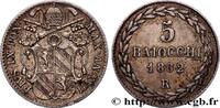 ITALY - PAPAL STATES - PIUS IX (Giovanni Maria Mas 5 Baiocchi an XIX ITALY - PAPAL STATES - PIUS IX (Giovanni Maria Mastai Ferretti) Rome 1862 (17mm, 1,43g, 6h) -
