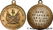 FRANCE Médaillette, fête de la Concorde DEUXIÈME RÉPUBLIQUE 1848 (28,50mm, 5,70g, 12h) -