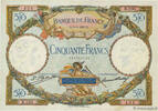 FRANCE 50 Francs LUC OLIVIER MERSON FRANCE 50 Francs LUC OLIVIER MERSON 1927 VF+ -