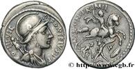 THE REPUBLIC (280 BC to 27 BC) Denier FONTEIA Rome 55 AC. (18,5mm, 3,86g, 1h) -