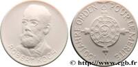 FRANCE Médaille, Série Pour le mérite, Robert Koch PERSONNAGES 1992 (38,5mm, 14,77g, 12h) -