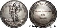 FRANCE Médaille, courtiers de commerce de soie, refrappe LYON ET LE LYONNAIS - JETONS ET MÉDAILLES DU XIXe SIÈCLE (1866) (36,5mm, 21,60g, 12h) -