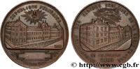 FRANCE Médaille, Inauguration des groupes scolaires de la MONUMENTS 69 - Lyon 1886 (40,5mm, 27,91g, 12h) -