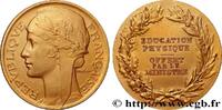 FRANCE Médaille, Éducation physique, offert par le minist TROISIÈME RÉPUBLIQUE n.d. (36mm, 23,94g, 12h) -