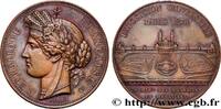 FRANCE Médaille, Palais du Trocadéro, Exposition Universe EXPOSITIONS UNIVERSELLES 75 - Paris 1878 (50,5mm, 57,42g, 12h) -