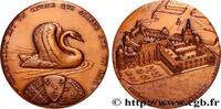 FRANCE Médaille, Château de Chantilly MONUMENTS ET HISTOIRE Monnaie de Paris 1983 (80,50mm, 317,89g, 12h) -