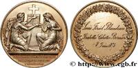 FRANCE Médaille de mariage, Evangile de St Mathieu AMOUR ET MARIAGE 1875 (39mm, 25,06g, 12h) -