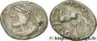 FRANCE Denier CALEDV à la tête casquée GALLIA BELGICA - REMI (Area of Reims) Reims (51) c. 60-30 AC. (12,5mm, 1,75g, 5h) -