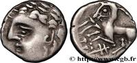 FRANCE Denier au cervidé, tête à gauche GALLIA - ALLOBROGES (Dauphiné area) Ier siècle avant J.-C. (13,5mm, 2,35g, 2h) -