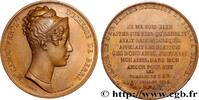 FRANCE Médaille, Séjour de la Duchesse de Berry à Dieppe PERSONNAGES 1824 (42mm, 25,91g, 12h) -