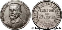 FRANCE Médaille, Général Boulanger, Prime du Jounal PERSONNAGES 75 - Paris 1889 (30mm, 9,62g, 12h) -