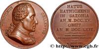 FRANCE Médaille, Christian Fürchtegott Gellert SÉRIE NUMISMATIQUE DES HOMMES ILLUSTRES 1821 (40,50mm, 36,02g, 12h) -
